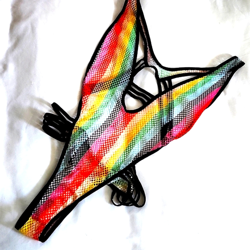 Tan thru Mesh Swimsuit